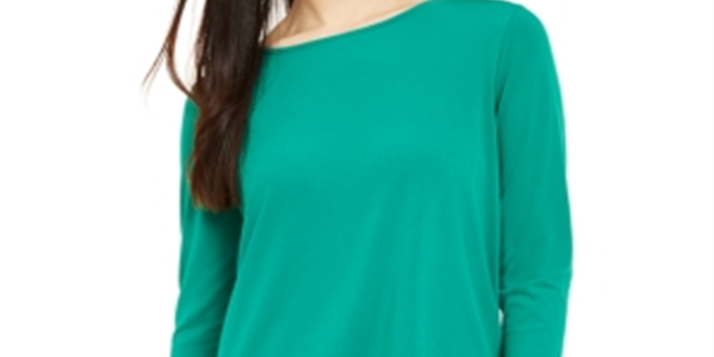 Túnica Alfani Feminina Translúcida com Bainha Cruzada Verde Tamanho X-G