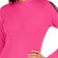 Camiseta Calvin Klein Feminina Performance Logo Listrada Gola Moletom Rosa Tamanho P