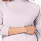 Karen Scott Suéter Feminino Gola Alta Rosa Tamanho P
