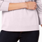 Karen Scott Suéter Feminino Gola Alta Rosa Tamanho P