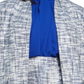 Jaqueta Calvin Klein Feminina Tweed Aberta Frente Topper Azul Tamanho 14W