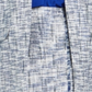 Jaqueta Calvin Klein Feminina Tweed Aberta Frente Topper Azul Tamanho 14W