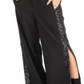 Calça Rachel Roy Rani High Rise Paillettes Feminina Preta Tamanho 14