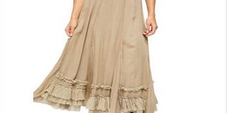 Saia plissada feminina Free People Sage Cypress, verde, tamanho M