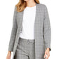 Calvin Klein Blazer Xadrez Feminino para Trabalho Cinza Tamanho 10 Petite
