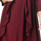 Vestido feminino plus size R&amp;M Richards para ocasiões especiais com jaqueta vermelha, tamanho 14W