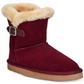 Botas de inverno femininas de camurça estilo &amp; co, vermelhas, tamanho 6 M