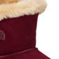 Botas de inverno femininas de camurça estilo &amp; co, vermelhas, tamanho 6 M
