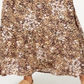 Saia longa com cintura franzida estampada American Rag Junior's marrom tamanho G