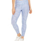 Calça legging feminina estampada Calvin Klein azul tamanho grande
