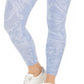 Calça legging feminina estampada Calvin Klein azul tamanho grande