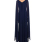 Vestido feminino Betsy &amp; Adam azul tamanho 10