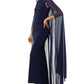 Vestido feminino Betsy &amp; Adam azul tamanho 10