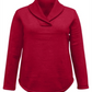 Blusa de lã com gola xale feminina Karen Scott, vermelha, tamanho -tamanho-
