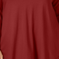JM Collection Top feminino com decote redondo, vermelho, tamanho 2X