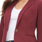 Tommy Hilfiger Blazer Feminino com Um Botão e Cotoveleira Vermelho Tamanho 14