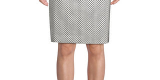 Calvin Klein Saia feminina com fenda traseira e zíper, textura salpicada, preta, tamanho 10