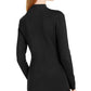 Suéter feminino com decote falso e torção Keyhole da INC International Concepts, preto, tamanho G