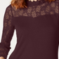 INC International Concepts Top de renda feminino com jugo, tamanho XS