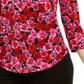 INC International Concepts Top feminino com alças e estampa floral, preto, tamanho X-S