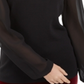 Suéter feminino com tachas e buraco de fechadura da INC International Concepts, preto, tamanho M