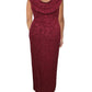 Vestido de noite longo sem mangas Alex Evenings feminino, vermelho, tamanho 14