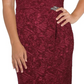 Vestido de noite longo sem mangas Alex Evenings feminino, vermelho, tamanho 14