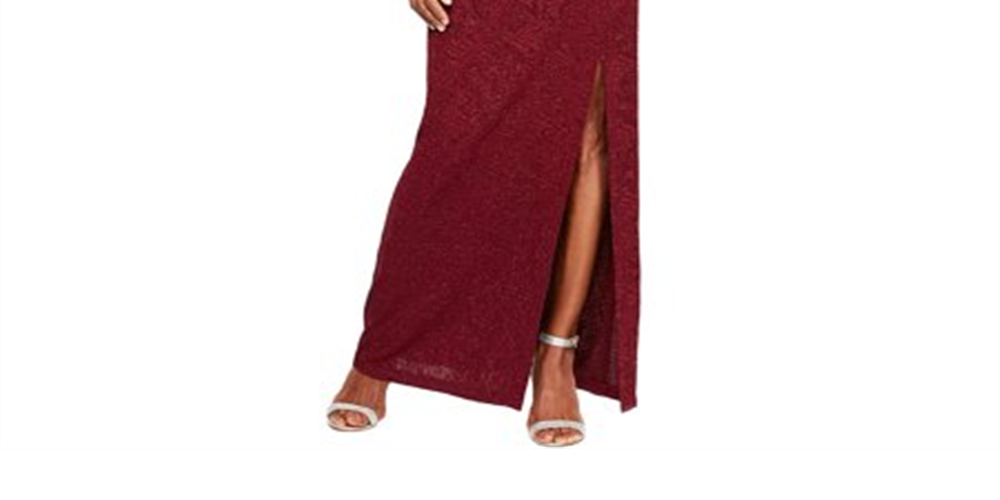 Vestido de noite longo sem mangas Alex Evenings feminino, vermelho, tamanho 14