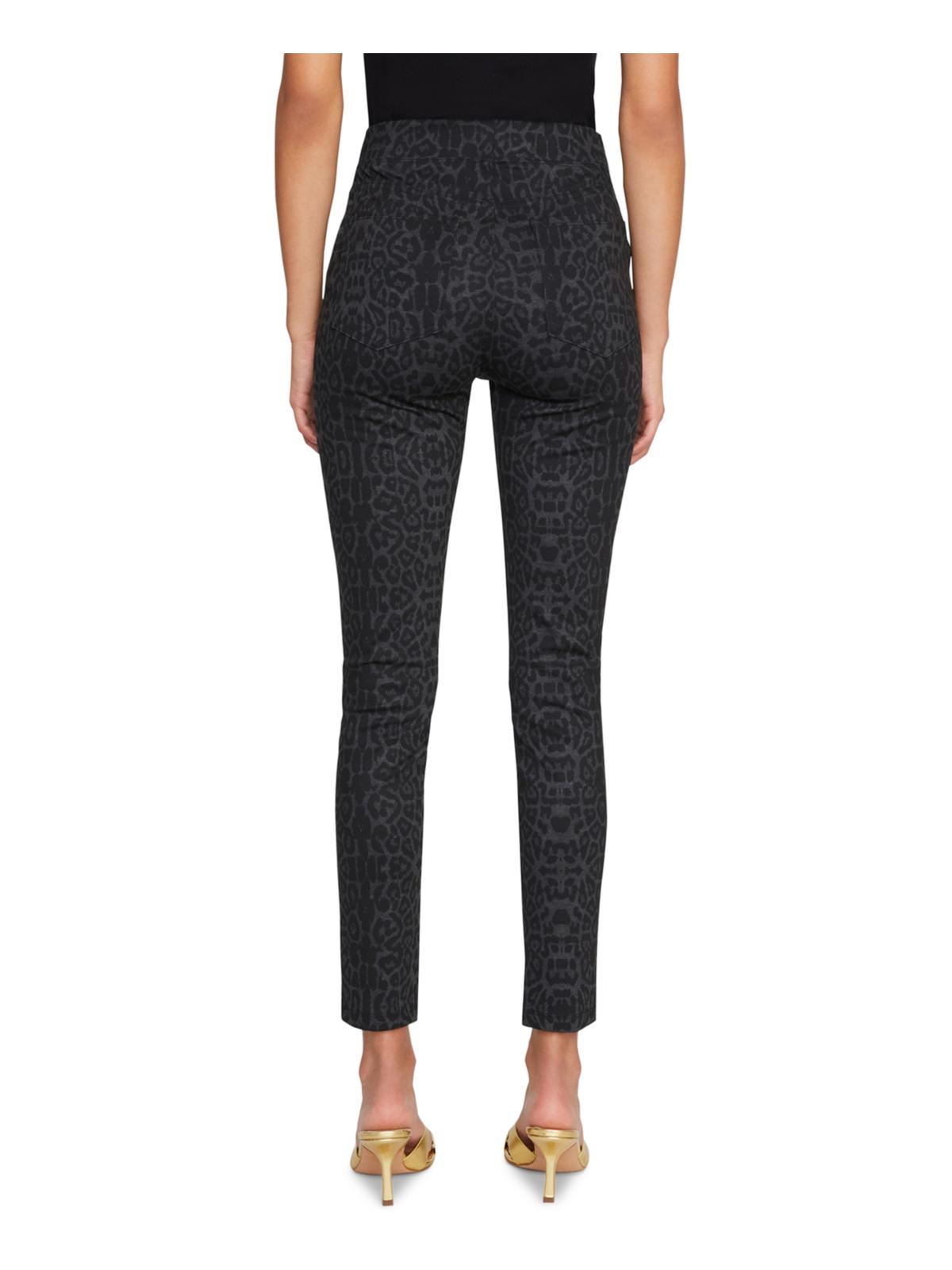 Leggings femininas elásticas com estampa animal da Sanctuary, pretas, tamanho GG