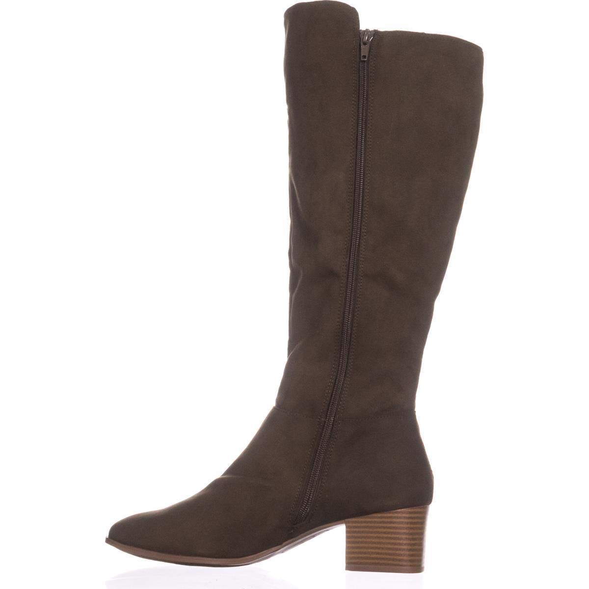 Estilo &amp; Co. Feminino Finnly Suede Fechado Biqueira Acima do Joelho Fashion Pine Tamanho 7 M
