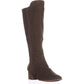 Estilo &amp; Co. Feminino Finnly Suede Fechado Biqueira Acima do Joelho Fashion Pine Tamanho 7 M