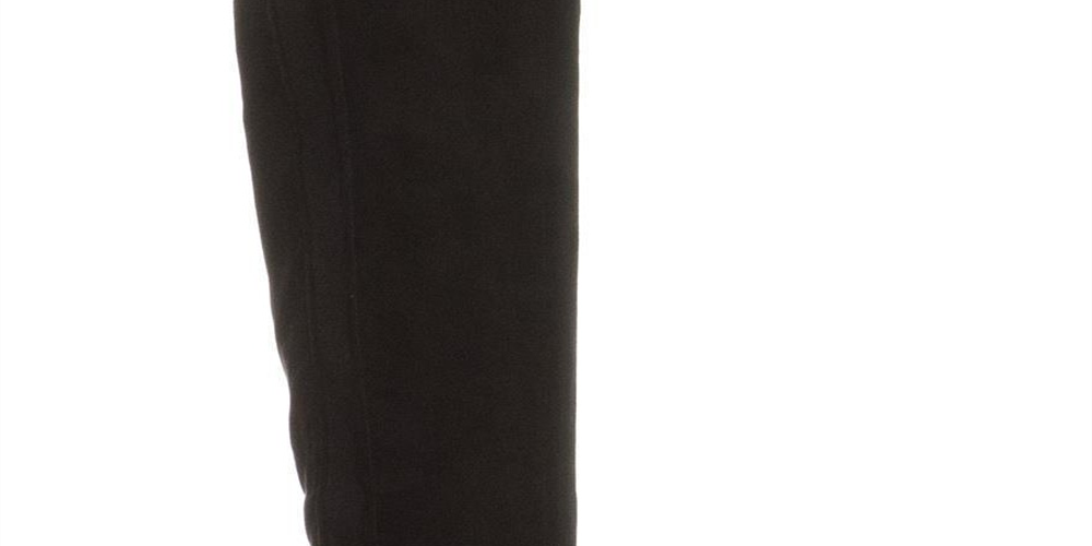 Estilo &amp; Co. Feminino Finnly Suede Fechado Biqueira Acima do Joelho Moda, Preto, Tamanho 6