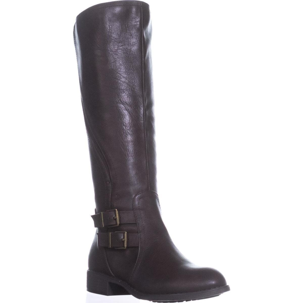 Botas femininas casuais de cano médio Milah da Style &amp; Co, marrom, tamanho 7M