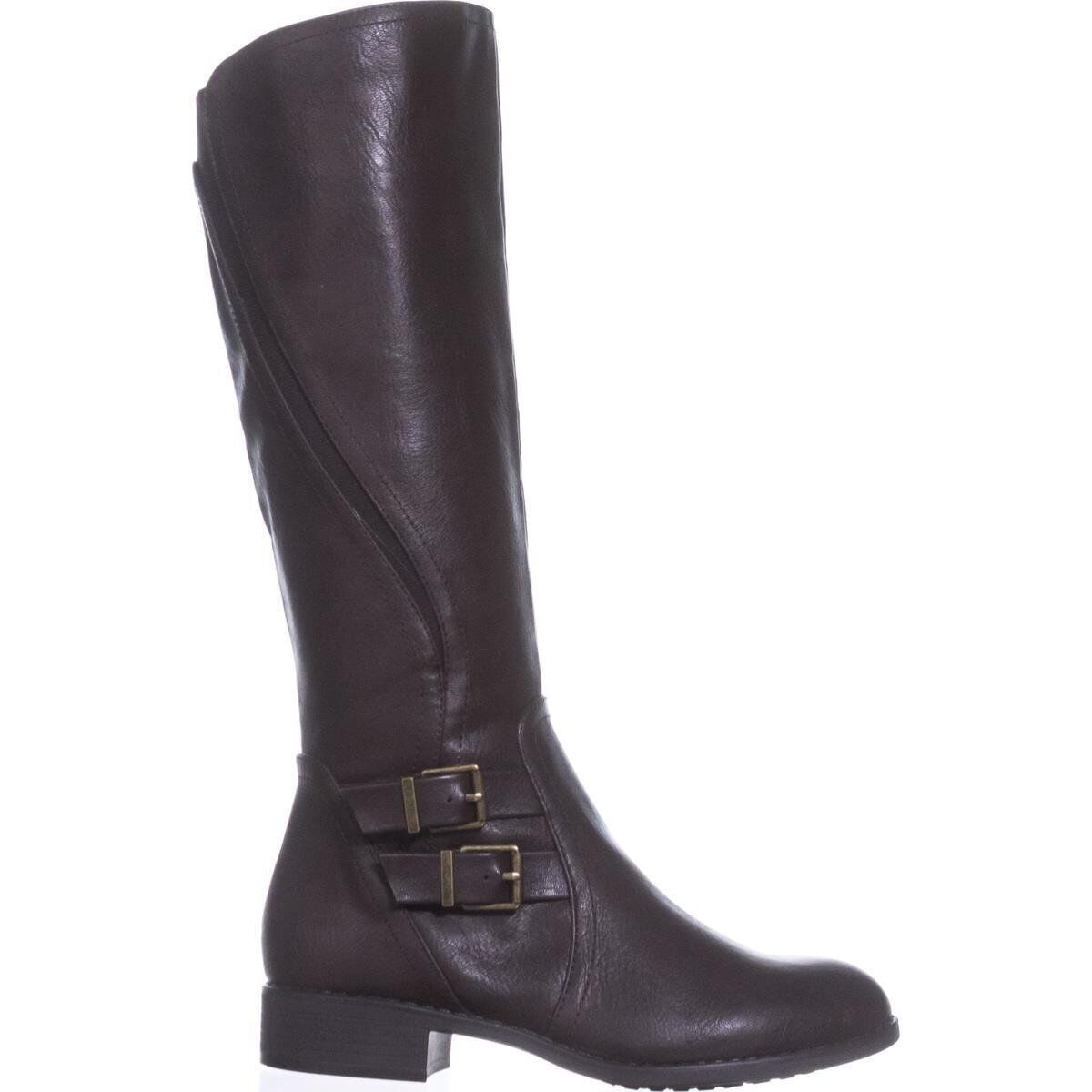Botas femininas casuais de cano médio Milah da Style &amp; Co, marrom, tamanho 7M