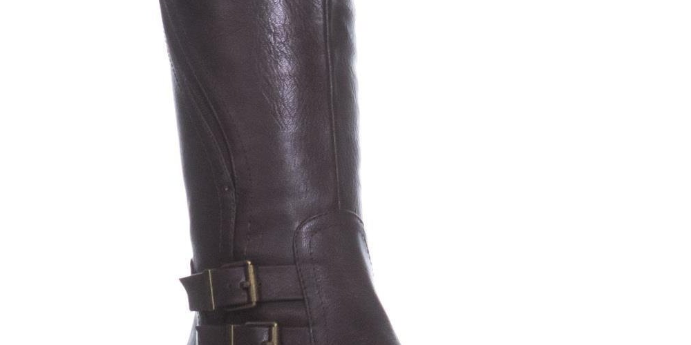 Botas femininas casuais de cano médio Milah da Style &amp; Co, marrom, tamanho 7M