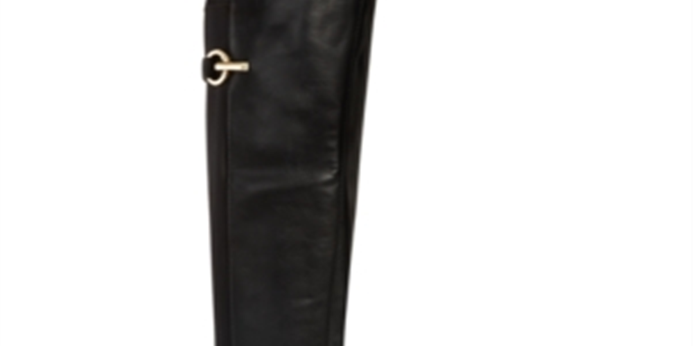 Botas femininas Rebel By Zigi Onley Leather bico redondo cano alto pretas tamanho 7 M