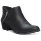 Botas femininas American Rag pretas acolchoadas Abby bico redondo salto bloco tamanho 10 M