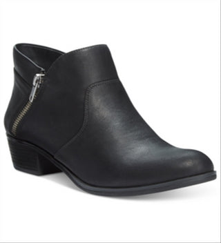 Botas femininas American Rag pretas acolchoadas Abby bico redondo salto bloco tamanho 10 M