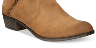 American Rag Botas femininas Abby marrom com amortecimento e salto bloco redondo, marrom, 9,5 m