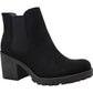 Botas femininas American Rag Morghan de camurça sintética com bico redondo, pretas, tamanho 10 M