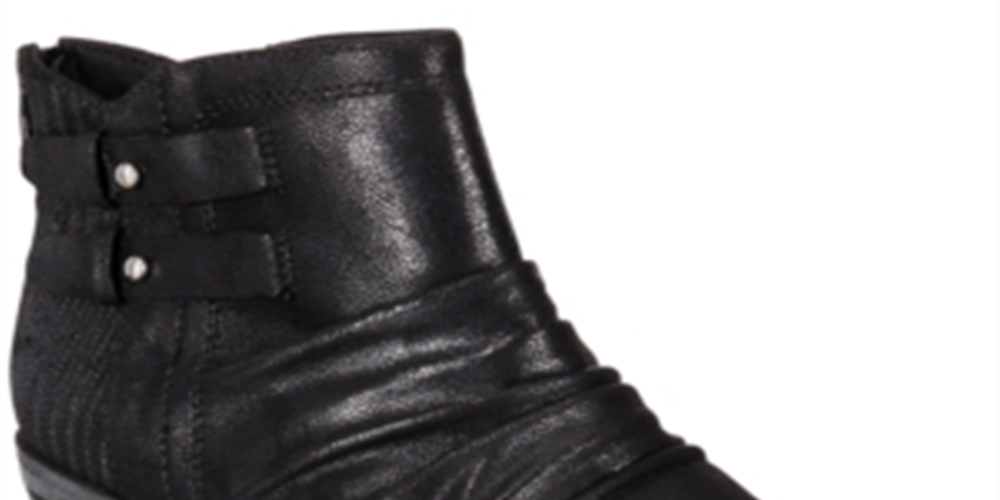 Botas femininas Baretraps Georgina Slouchy com tiras e tornozelo, pretas, tamanho 5,5 M