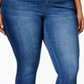 Calça jeans feminina Petite Plus Size Infinite Stretch Dawson Super Skinny Rosa Celebrity, tamanho 14P