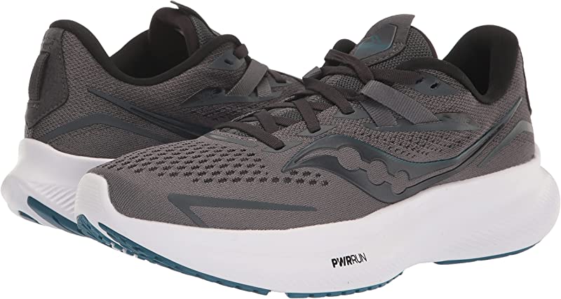 Tênis de corrida Saucony Ride 15 masculino, cor carvão/tom, tamanho 11,5 D(M) EUA