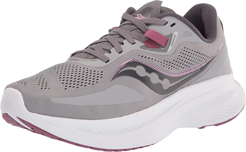 Tênis de corrida feminino Saucony Guide 15 em liga/quartzo