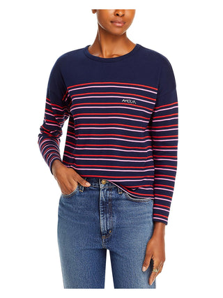Maison Labiche Cotton Amour Camiseta manga comprida tamanho marinho M