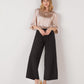 Espadrille Wedges com corte em V em lona com rosas