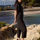 Espadrille Wedges com corte em V em lona com rosas
