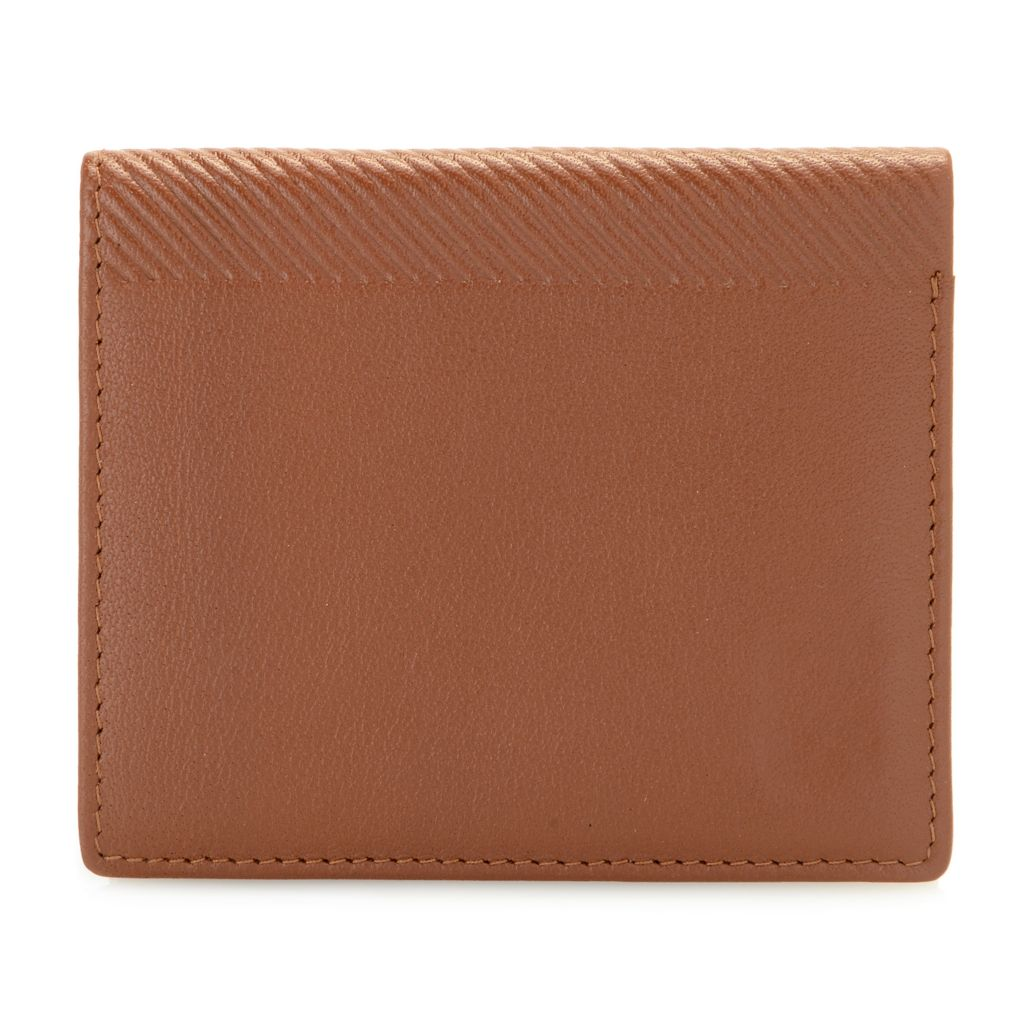 Madi Claire Top Grain Leather Bi-Fold Wallet w/ Photo ID Window