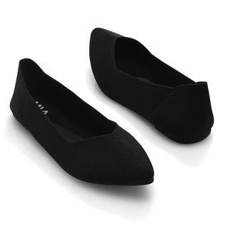 MIA "Kerri" Knit Slip-on Pointed Ballet Flats