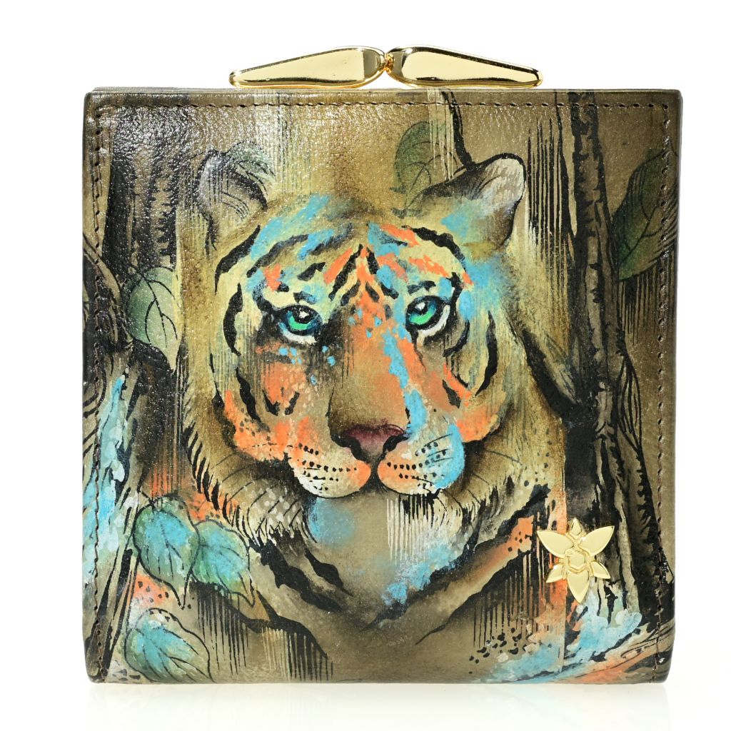 Anuschka Hand-Painted Leather RFID 2-Fold Organizer Wallet